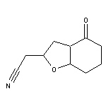 2-(4-oxo-octahydro-1-benzofuran-2-yl)acetonitrile