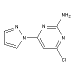 4-chloro-6-(1H-pyrazol-1-yl)pyrimidin-2-amine