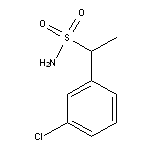 1-(3-chlorophenyl)ethane-1-sulfonamide