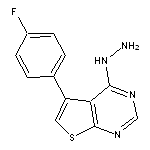 5-(4-fluorophenyl)-4-hydrazinothieno[2,3-d]pyrimidine