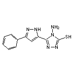 4-amino-5-(3-phenyl-1H-pyrazol-5-yl)-4H-1,2,4-triazole-3-thiol