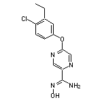 5-(4-chloro-3-ethylphenoxy)-N’-hydroxypyrazine-2-carboximidamide