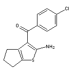 (2-amino-5,6-dihydro-4H-cyclopenta[b]thien-3-yl)(4-chlorophenyl)methanone