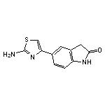 5-(2-amino-1,3-thiazol-4-yl)-1,3-dihydro-2H-indol-2-one