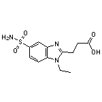 3-[5-(aminosulfonyl)-1-ethyl-1H-benzimidazol-2-yl]propanoic acid