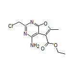 ethyl 4-amino-2-(chloromethyl)-6-methylfuro[2,3-d]pyrimidine-5-carboxylate