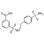 3-[({2-[4-(aminosulfonyl)phenyl]ethyl}amino)sulfonyl]benzoic acid