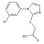 {[1-(3-chlorophenyl)-1H-imidazol-2-yl]thio}acetic acid