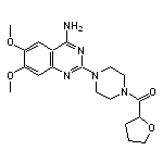 6,7-dimethoxy-2-[4-(oxolane-2-carbonyl)piperazin-1-yl]quinazolin-4-amine