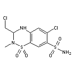 6-chloro-3-(chloromethyl)-2-methyl-1,1-dioxo-3,4-dihydro-2H-1$l^{6},2,4-benzothiadiazine-7-sulfonamide