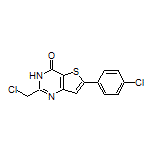 2-(chloromethyl)-6-(4-chlorophenyl)thieno[3,2-d]pyrimidin-4(3H)-one