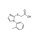 2-[(1-(o-Tolyl)-2-imidazolyl)thio]acetic Acid