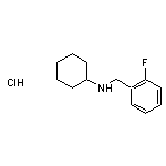 N-[(2-fluorophenyl)methyl]cyclohexanamine hydrochloride