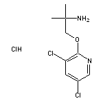 2-(2-amino-2-methylpropoxy)-3,5-dichloropyridine hydrochloride