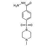 4-[(4-methylpiperazin-1-yl)sulfonyl]benzohydrazide