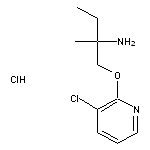 2-(2-amino-2-methylbutoxy)-3-chloropyridine hydrochloride