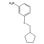 3-[(cyclopentylmethyl)sulfanyl]aniline