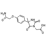 {4-[4-(2-amino-2-oxoethoxy)phenyl]-4-methyl-2,5-dioxoimidazolidin-1-yl}acetic acid