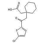 2-{1-[2-(5-chlorothiophen-2-yl)-2-oxoethyl]cyclohexyl}acetic acid