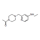 1-[4-[[4-(Ethylamino)-2-pyridyl]methyl]-1-piperazinyl]ethanone