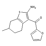 (2-amino-6-methyl-4,5,6,7-tetrahydro-1-benzothien-3-yl)(2-furyl)methanone