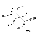 4-amino-5-cyano-2-mercapto-3-azaspiro[5.5]undeca-1,4-diene-1-carboxamide