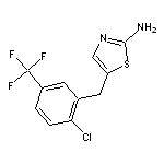 5-[2-chloro-5-(trifluoromethyl)benzyl]-1,3-thiazol-2-amine