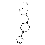 4-{[4-(1,3-thiazol-2-yl)piperazin-1-yl]methyl}-1,3-thiazol-2-amine