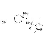 N-[(1-aminocyclohexyl)methyl]-3,5-dimethyl-1,2-oxazole-4-sulfonamide hydrochloride