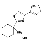 1-[3-(thiophen-3-yl)-1,2,4-oxadiazol-5-yl]cyclohexan-1-amine hydrochloride