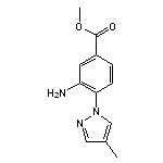 methyl 3-amino-4-(4-methyl-1H-pyrazol-1-yl)benzoate