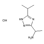 1-[5-(propan-2-yl)-1H-1,2,4-triazol-3-yl]ethan-1-amine hydrochloride