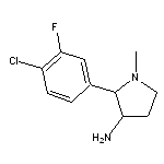 2-(4-chloro-3-fluorophenyl)-1-methylpyrrolidin-3-amine