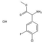 methyl 2-amino-2-(4-chloro-3-fluorophenyl)acetate hydrochloride