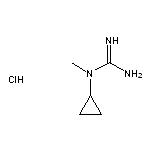 1-cyclopropyl-1-methylguanidine hydrochloride