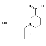 1-(2,2,2-trifluoroethyl)piperidine-3-carboxylic acid hydrochloride