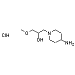 1-(4-aminopiperidin-1-yl)-3-methoxypropan-2-ol hydrochloride