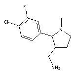 2-(4-Chloro-3-fluorophenyl)-1-methylpyrrolidine-3-methanamine