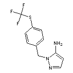 1-({4-[(trifluoromethyl)sulfanyl]phenyl}methyl)-1H-pyrazol-5-amine