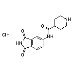 N-(1,3-dioxo-2,3-dihydro-1H-isoindol-5-yl)piperidine-4-carboxamide hydrochloride