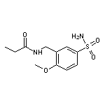 N-[(2-methoxy-5-sulfamoylphenyl)methyl]propanamide