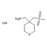 [4-(methanesulfonylmethyl)oxan-4-yl]methanamine hydrochloride