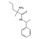 2-amino-2-methyl-N-(1-phenylethyl)pentanamide