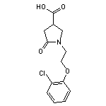 1-[2-(2-chlorophenoxy)ethyl]-5-oxopyrrolidine-3-carboxylic acid