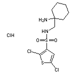 N-[(1-aminocyclohexyl)methyl]-2,5-dichlorothiophene-3-sulfonamide hydrochloride