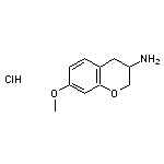 7-methoxy-3,4-dihydro-2H-1-benzopyran-3-amine hydrochloride