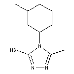 5-methyl-4-(3-methylcyclohexyl)-4H-1,2,4-triazole-3-thiol