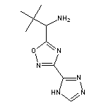 2,2-dimethyl-1-[3-(4H-1,2,4-triazol-3-yl)-1,2,4-oxadiazol-5-yl]propan-1-amine