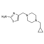 4-{[4-(cyclopropylmethyl)piperazin-1-yl]methyl}-1,3-thiazol-2-amine