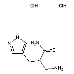 3-amino-2-[(1-methyl-1H-pyrazol-4-yl)methyl]propanamide dihydrochloride